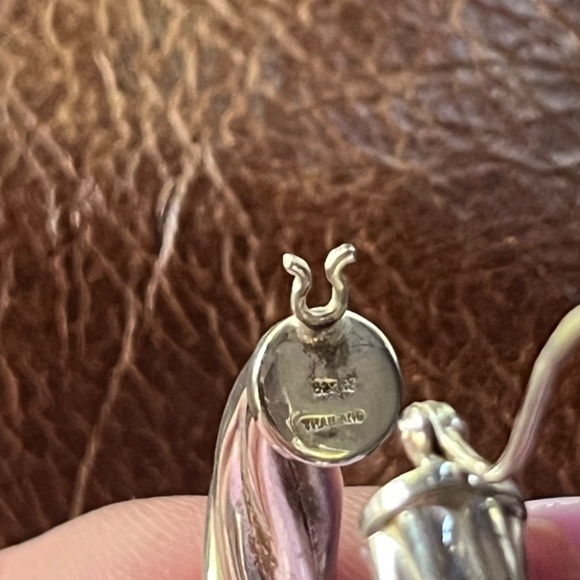 Sterling silver Twisted Hoops - Picture 6 of 6